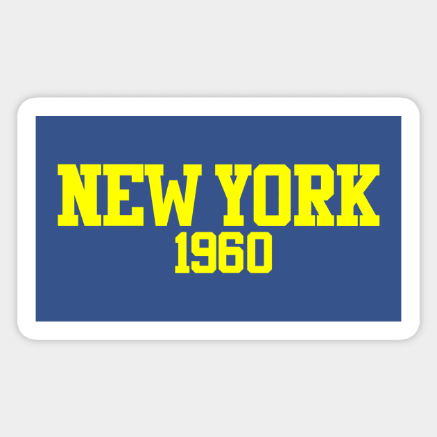 New York 1960 Sticker by GloopTrekker